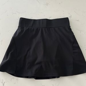 Black TENNIS PICKLEBALL SKORT SKIRT SIDE POCKETS PLEATED HIGH WAIST S